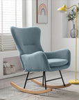 Meno 26''Wide Modern Stylish Upholstered Arms Nursery Rocking Accent Chair - USA shipping only - vivahabitat.com