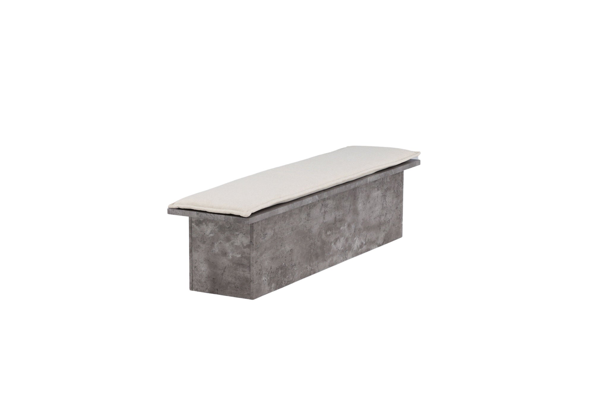 Venture Home Kellogg Bench - Grey / Off White Linen - vivahabitat.com