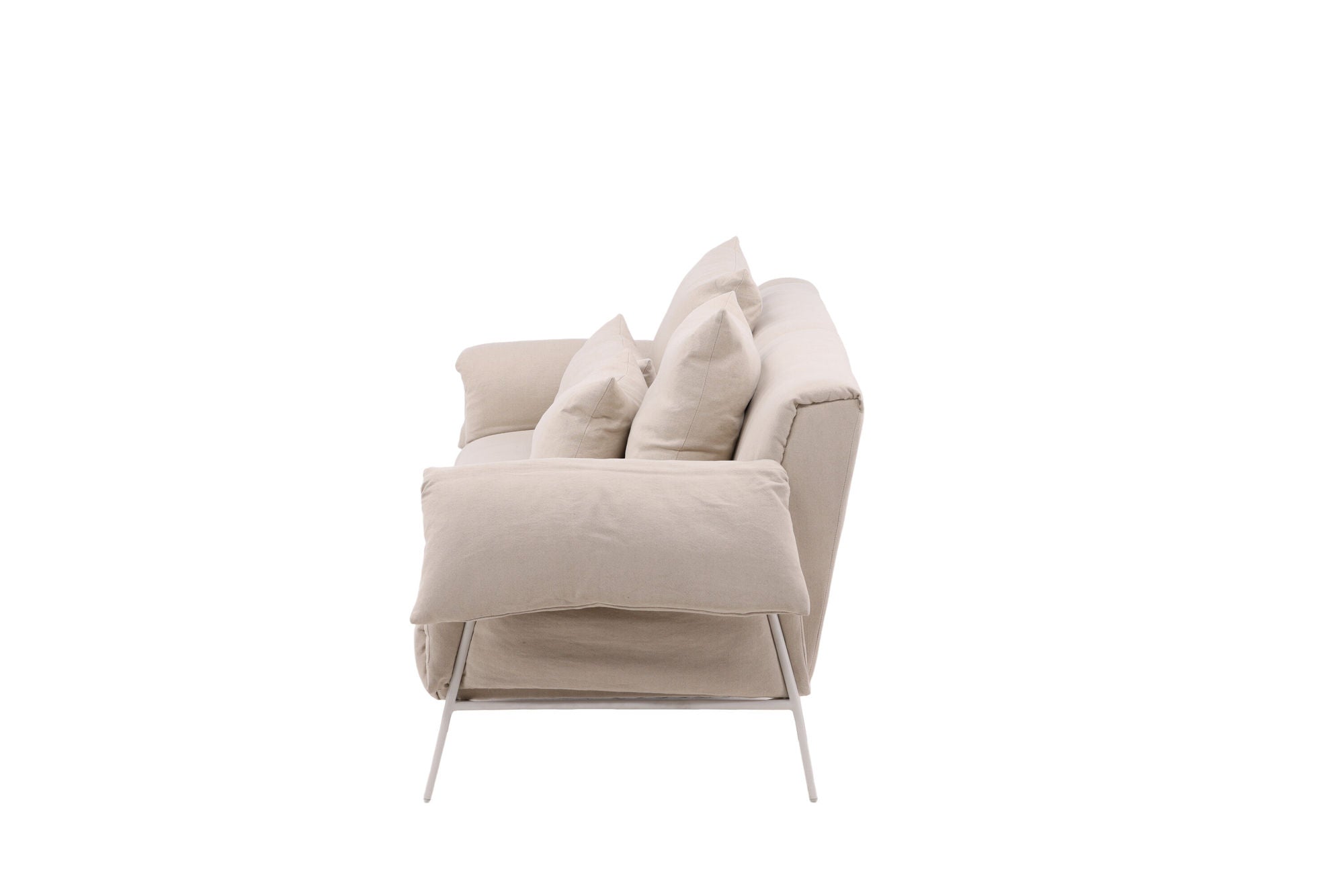 Sofá Vind Öckerö - Lino blanco / beige