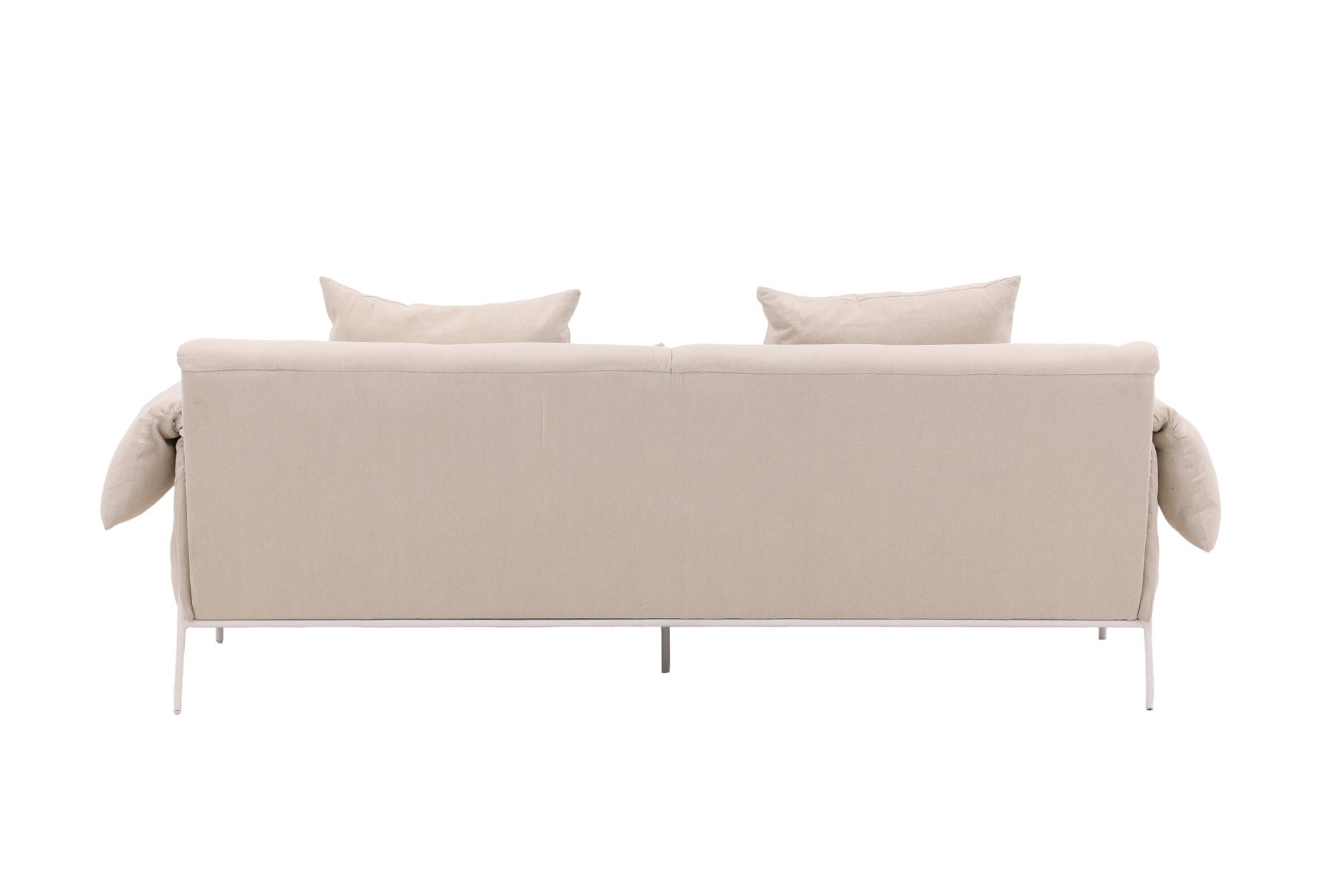 Vind Öckerö Sofa - White / Beige Linen - vivahabitat.com