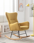 Meno 26''Wide Modern Stylish Upholstered Arms Nursery Rocking Accent Chair - USA shipping only - vivahabitat.com