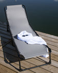 Venture Home Majken Sunbed Oxford fabric/Steel - Black/Grey / 60*190*32 - vivahabitat.com