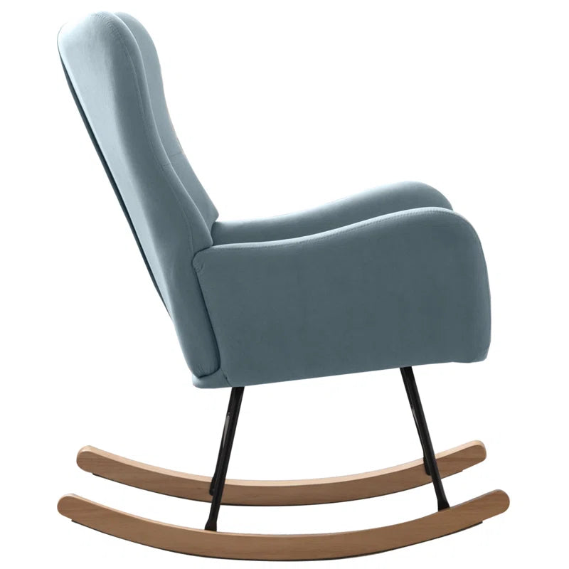 Meno 26&#39;&#39;Wide Modern Stylish Upholstered Arms Nursery Rocking Accent Chair - USA shipping only - vivahabitat.com