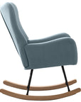 Meno 26''Wide Modern Stylish Upholstered Arms Nursery Rocking Accent Chair - USA shipping only - vivahabitat.com