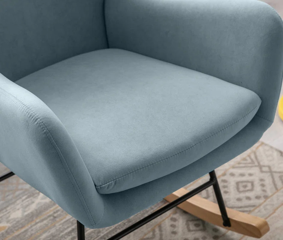 Meno 26&#39;&#39;Wide Modern Stylish Upholstered Arms Nursery Rocking Accent Chair - USA shipping only - vivahabitat.com