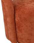 Accent Chair Textile Orange Rust - vivahabitat.com