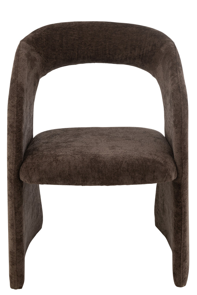 Anise Chair Textile Dark Brown - vivahabitat.com