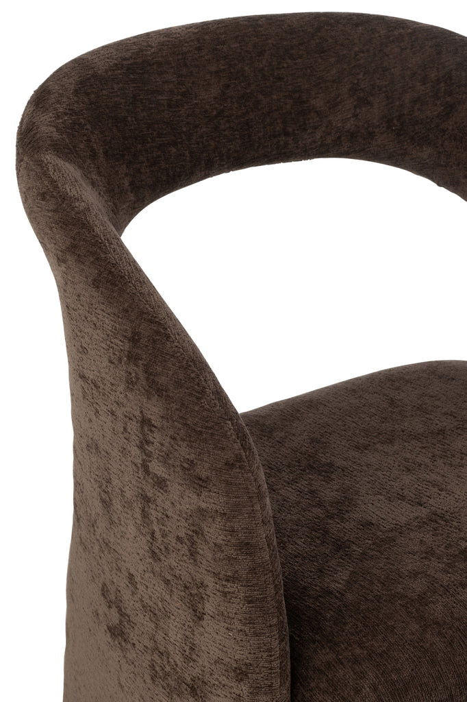 Anise Chair Textile Dark Brown - vivahabitat.com