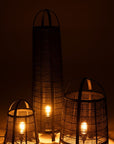 Lamp Don Cotton/Bamboo Black - vivahabitat.com