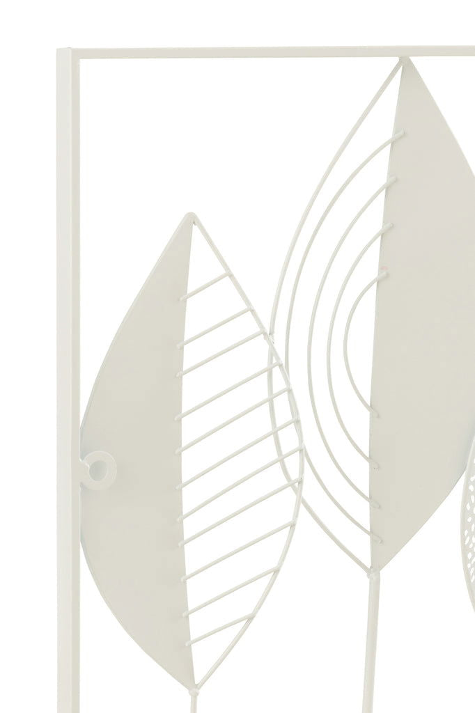 Wall Decoration Leaves Metal/Bamboo Mix Large - vivahabitat.com