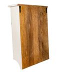 Beautiful wooden blue/white shabby chic wall cabinet - vivahabitat.com