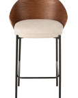 Bar Chair Lone Ply Wood/Metal Brown/Beige - vivahabitat.com