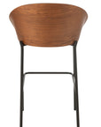 Bar Chair Lone Ply Wood/Metal Brown/Beige - vivahabitat.com