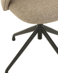 Chair Turn/Up/Down Linen Dark Brown/Beige - vivahabitat.com