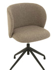 Chair Turn/Up/Down Linen Dark Brown/Beige - vivahabitat.com