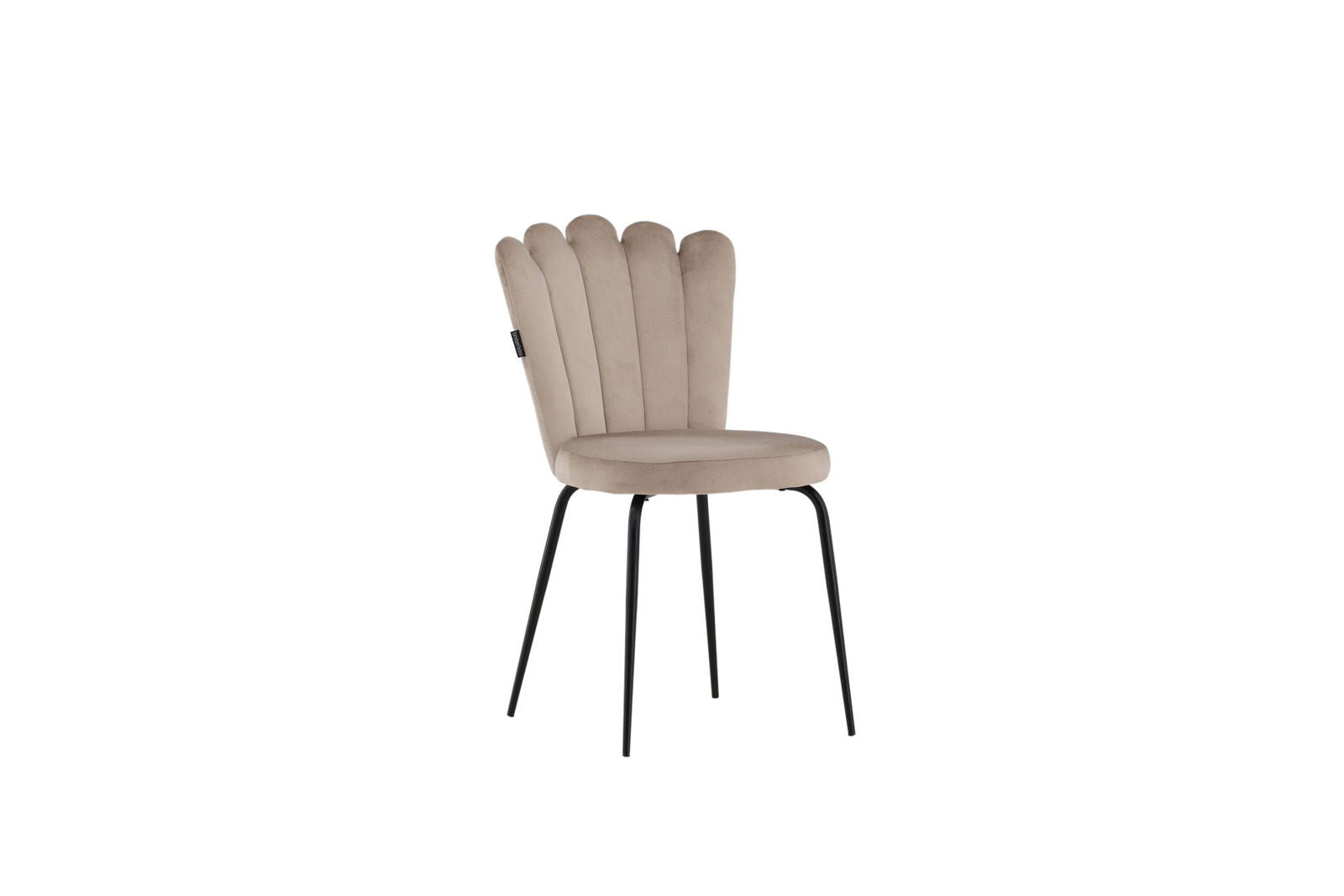 Limhamn Light Chair 2-pack - Black / Beige Velvet - vivahabitat.com