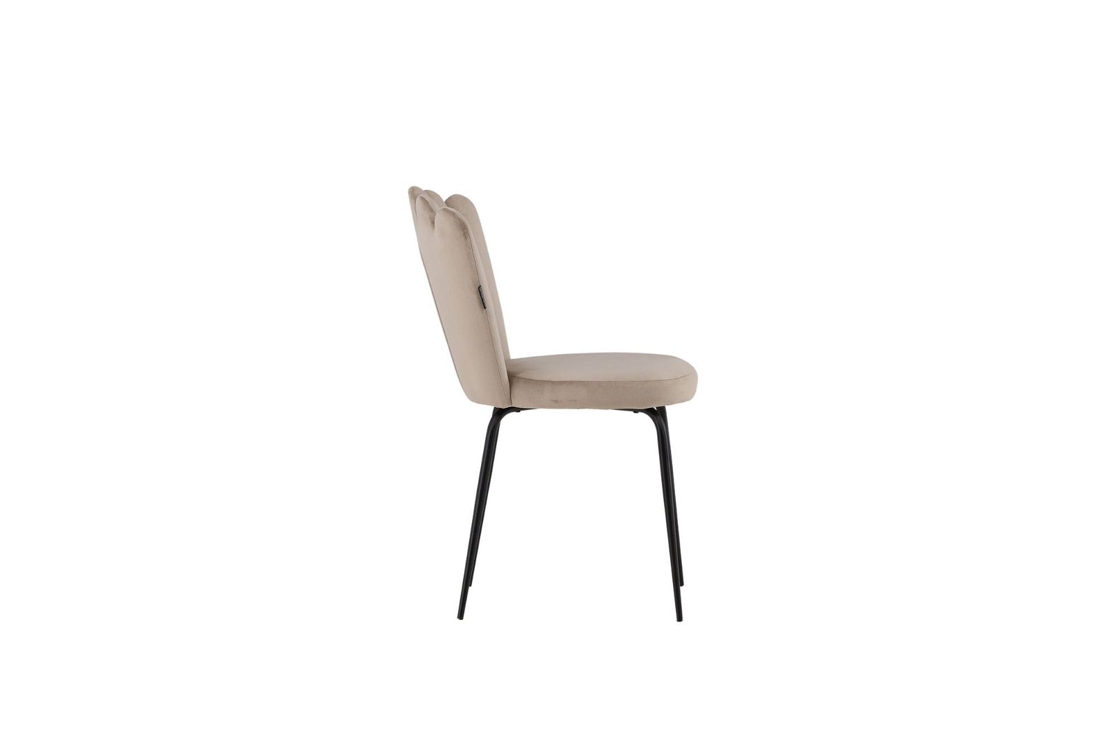 Limhamn Light Chair 2-pack - Black / Beige Velvet - vivahabitat.com