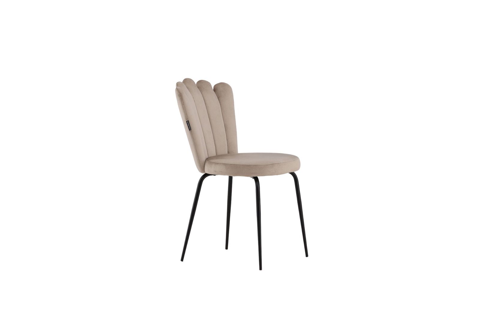 Limhamn Light Chair 2-pack - Black / Beige Velvet - vivahabitat.com