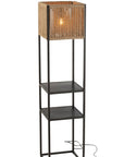 Lamp Square Iron/Jute Natural/Black - vivahabitat.com