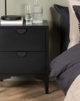 Venture Home Piring 2 Drawer - Black / Black - vivahabitat.com