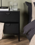 Venture Home Piring 2 Drawer - Black / Black - vivahabitat.com