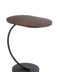 Side Table Swoosh Iron/Mango Wood  Brown/Black - vivahabitat.com