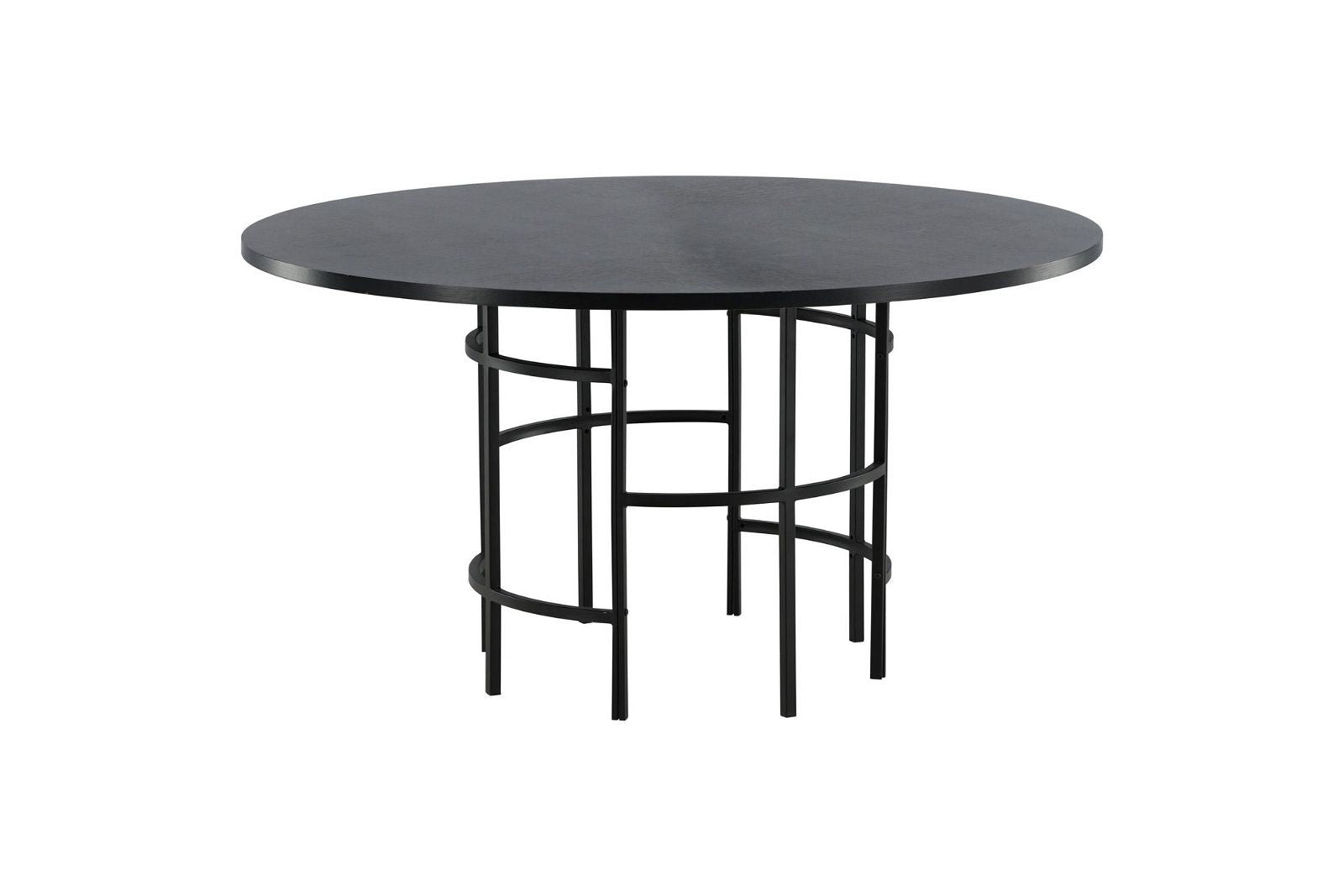 Copenhagen - Dining Table round - Black / Black - vivahabitat.com