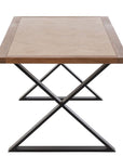 Table Zigzag Wood/Metal Natural/Black - vivahabitat.com