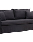 Venture Home Nova Sofa Wood/ Black Fabric - vivahabitat.com