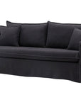 Venture Home Nova Sofa Wood/ Black Fabric - vivahabitat.com