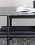 Venture Home Von Staf Sofa Table - black / Black Glass Marble - vivahabitat.com