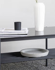 Venture Home Von Staf Sofa Table - black / Black Glass Marble - vivahabitat.com