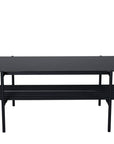 Venture Home Von Staf Sofa Table - black / Black Glass Marble - vivahabitat.com