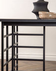 Ystad Dining Table - Black / Black Oak Veneer - vivahabitat.com