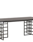 Ystad Dining Table - Black / Black Oak Veneer - vivahabitat.com