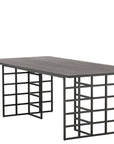 Ystad Dining Table - Black / Black Oak Veneer - vivahabitat.com