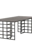 Ystad Dining Table - Black / Black Oak Veneer - vivahabitat.com