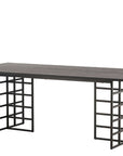 Ystad Dining Table - Black / Black Oak Veneer - vivahabitat.com