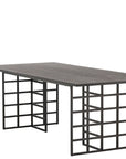 Ystad Dining Table - Black / Black Oak Veneer - vivahabitat.com