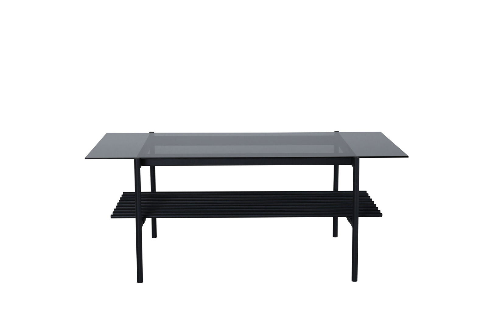 Venture Home Von Staf Sofa Table - black / Black Smoked Glass glass - vivahabitat.com