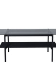 Venture Home Von Staf Sofa Table - black / Black Smoked Glass glass - vivahabitat.com