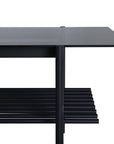 Venture Home Von Staf Sofa Table - black / Black Smoked Glass glass - vivahabitat.com