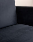 Venture Home Zoom 2-seat sofa - Black / Black Velvet - vivahabitat.com