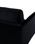 Venture Home Zoom 3-seat Sofa - Black / Black Velvet - vivahabitat.com