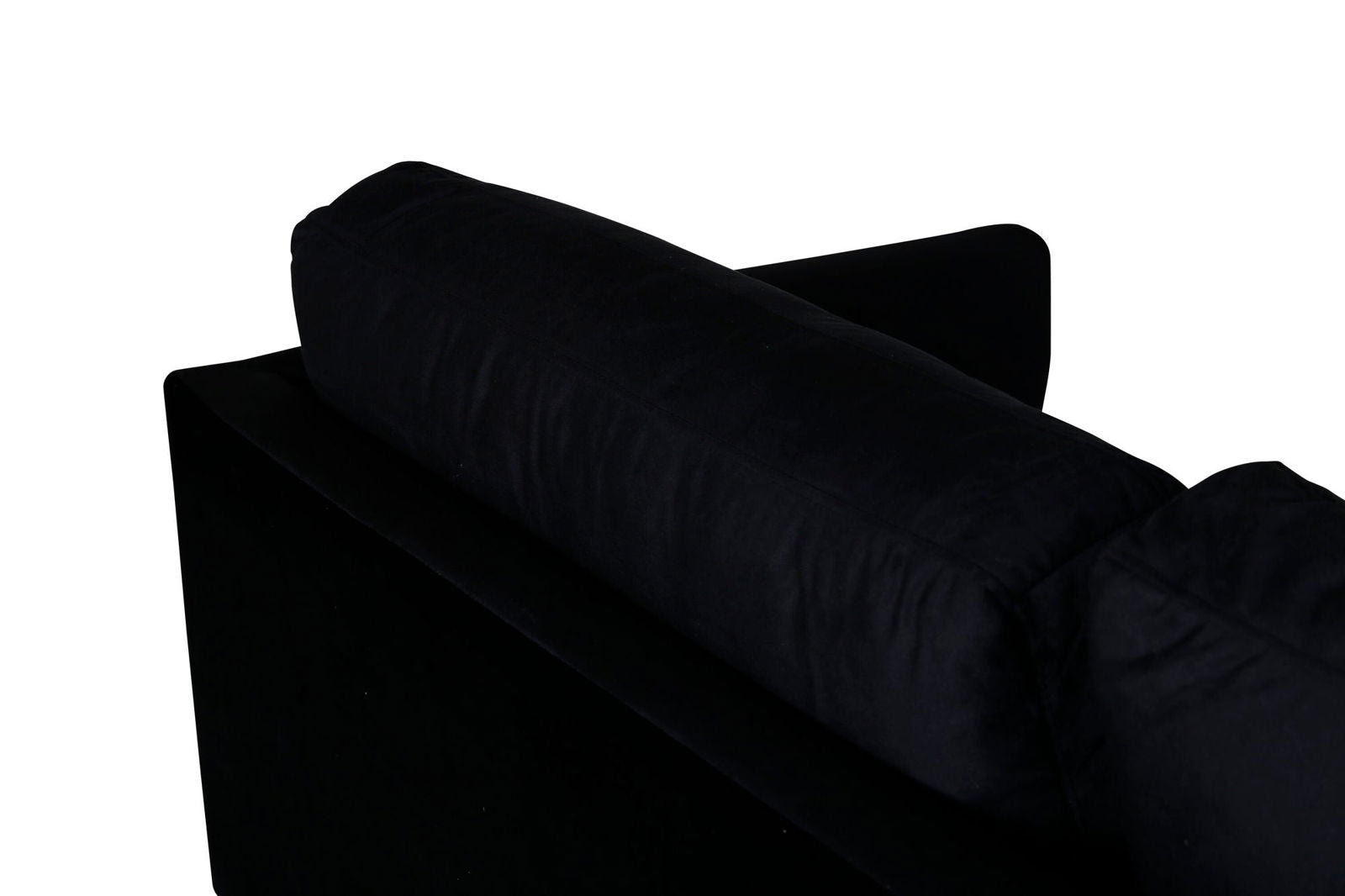 Venture Home Zoom 3-seat Sofa - Black / Black Velvet - vivahabitat.com