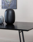 Venture Home Petra Dining Table - Black / Black Veneer - vivahabitat.com