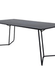 Venture Home Petra Dining Table - Black / Black Veneer - vivahabitat.com