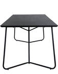 Venture Home Petra Dining Table - Black / Black Veneer - vivahabitat.com