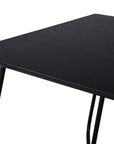 Venture Home Petra Dining Table - Black / Black Veneer - vivahabitat.com