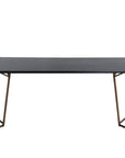 Venture Home Petra Dining Table - Distressed Copper / Black Veneer - vivahabitat.com